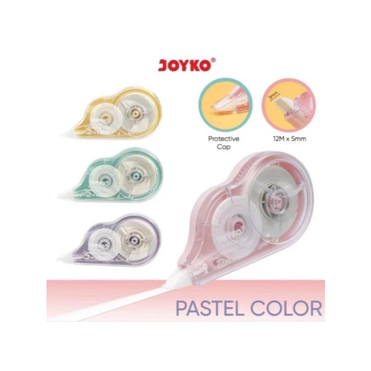 

Correction Tape 12 M CT522 PASTEL / Tipex KERTAS / Tipex ROLL