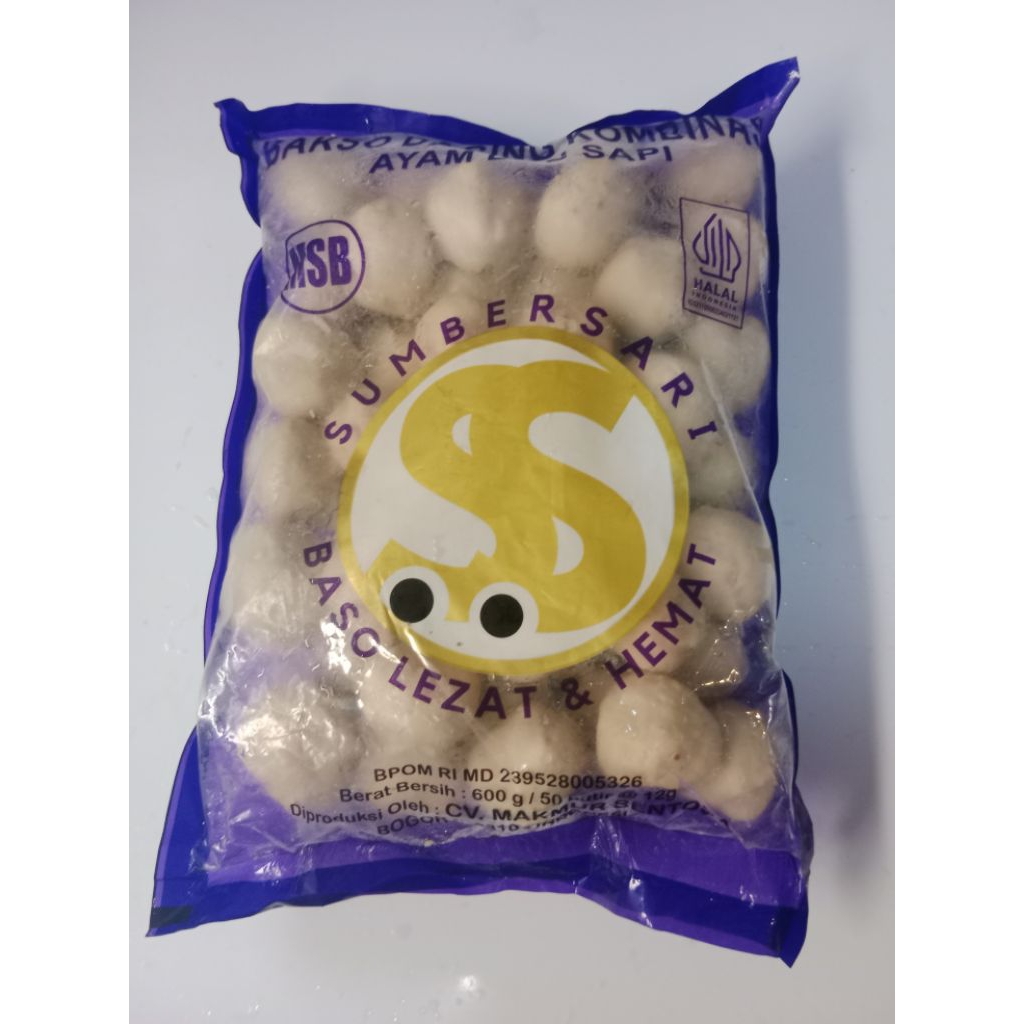

Bakso sumber sari MSB isi 50 berat 600gr