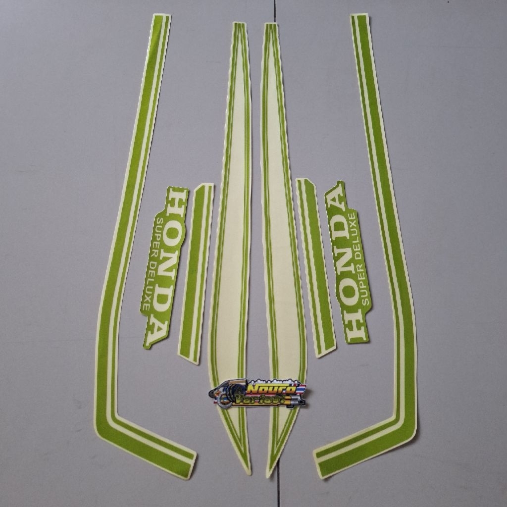 striping honda gl 100 gl100 hijau list body standar berkualitas termurah