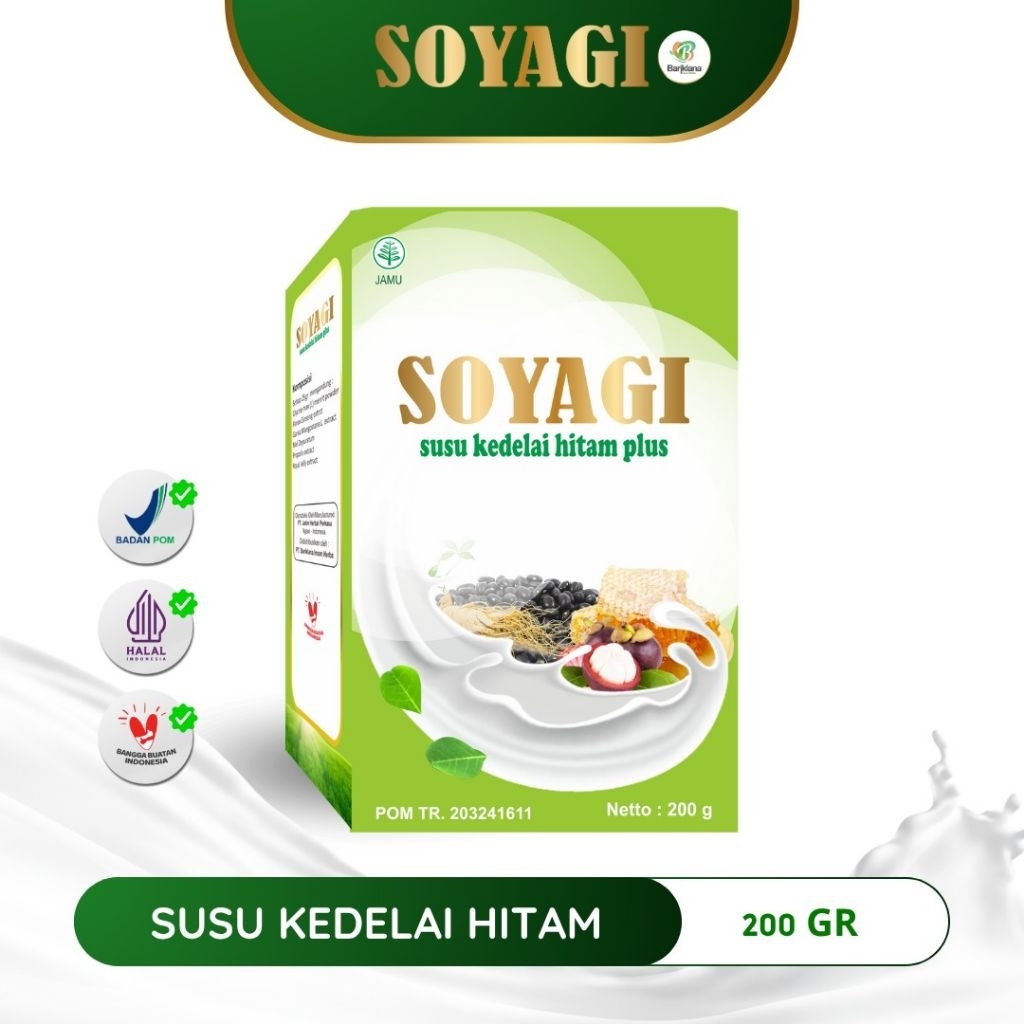 

Soyagi 200 gram || Susu Kedelai Hitam Plus