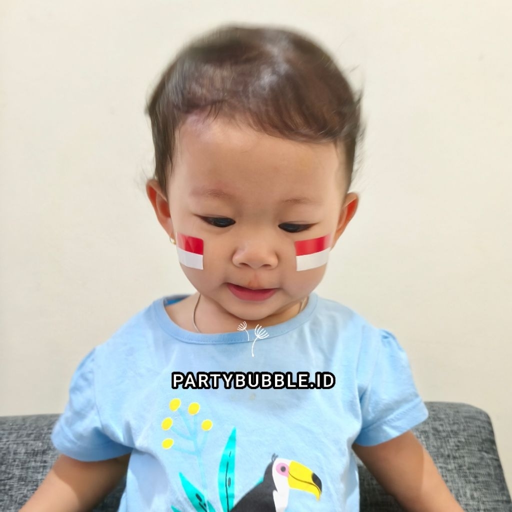 

Sticker Pipi 30pcs Bendera Merah Putih Love Indonesia Kemerdekaan 17 agustus