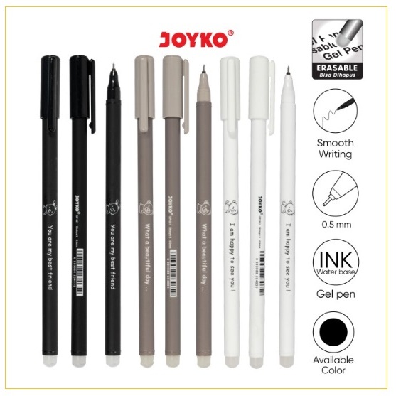 

Gel Pen Erasable GP-321 Joyko / Pulpen Bisa Dihapus 1 pcs