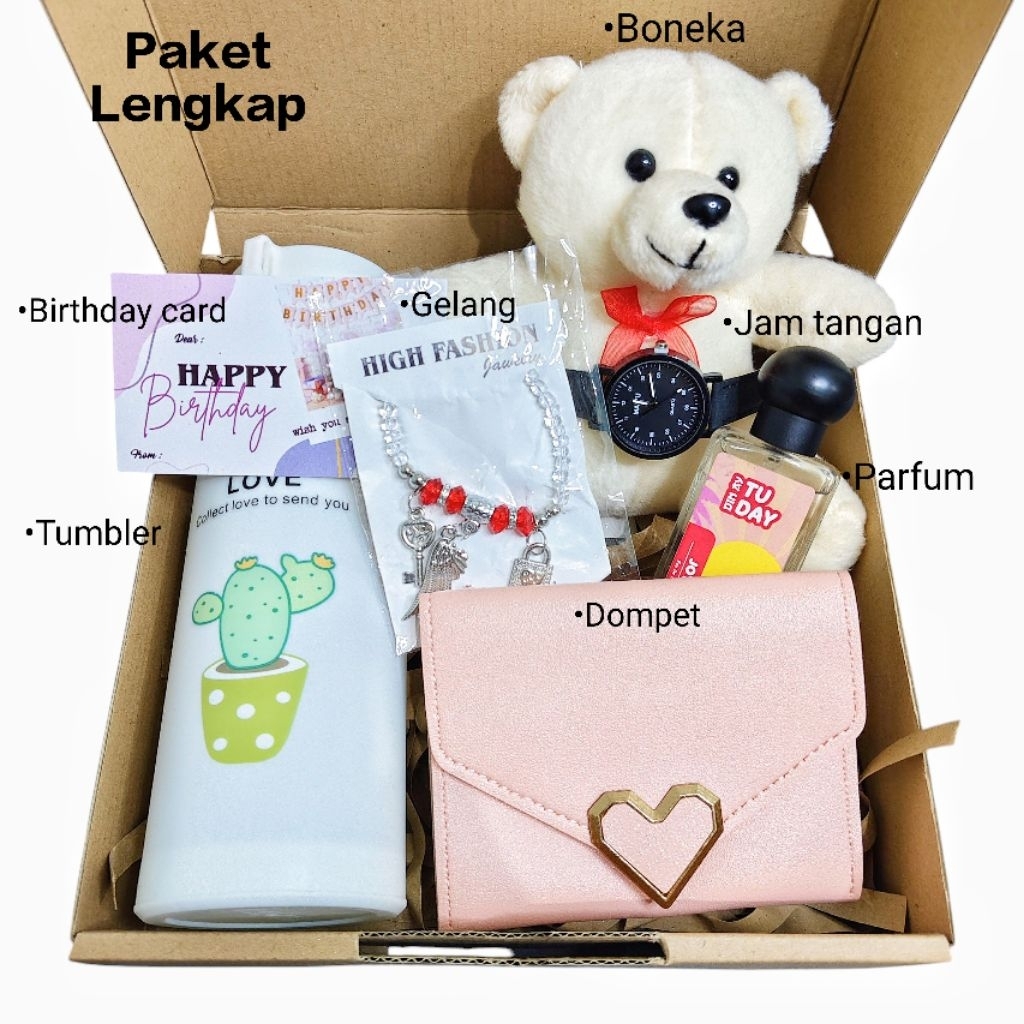Paket Hampers Kado Ulang Tahun Cewek - Giftbox Ulang Tahun Murah