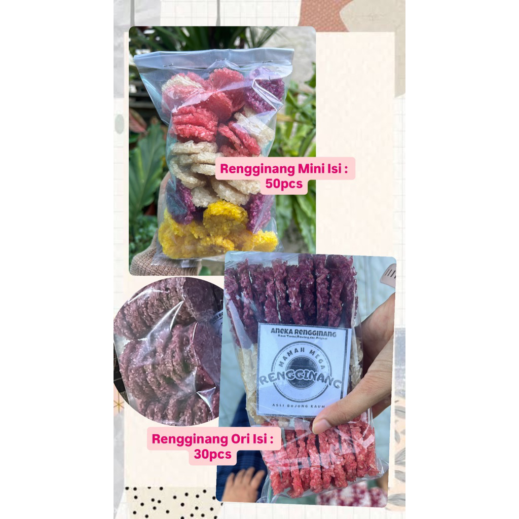 

Rengginang Mix ASLI BOGOR | Isi 50 & 30pcs | ORIGINAL Tanpa Bahan Pengawet | Enak BEST SELLER