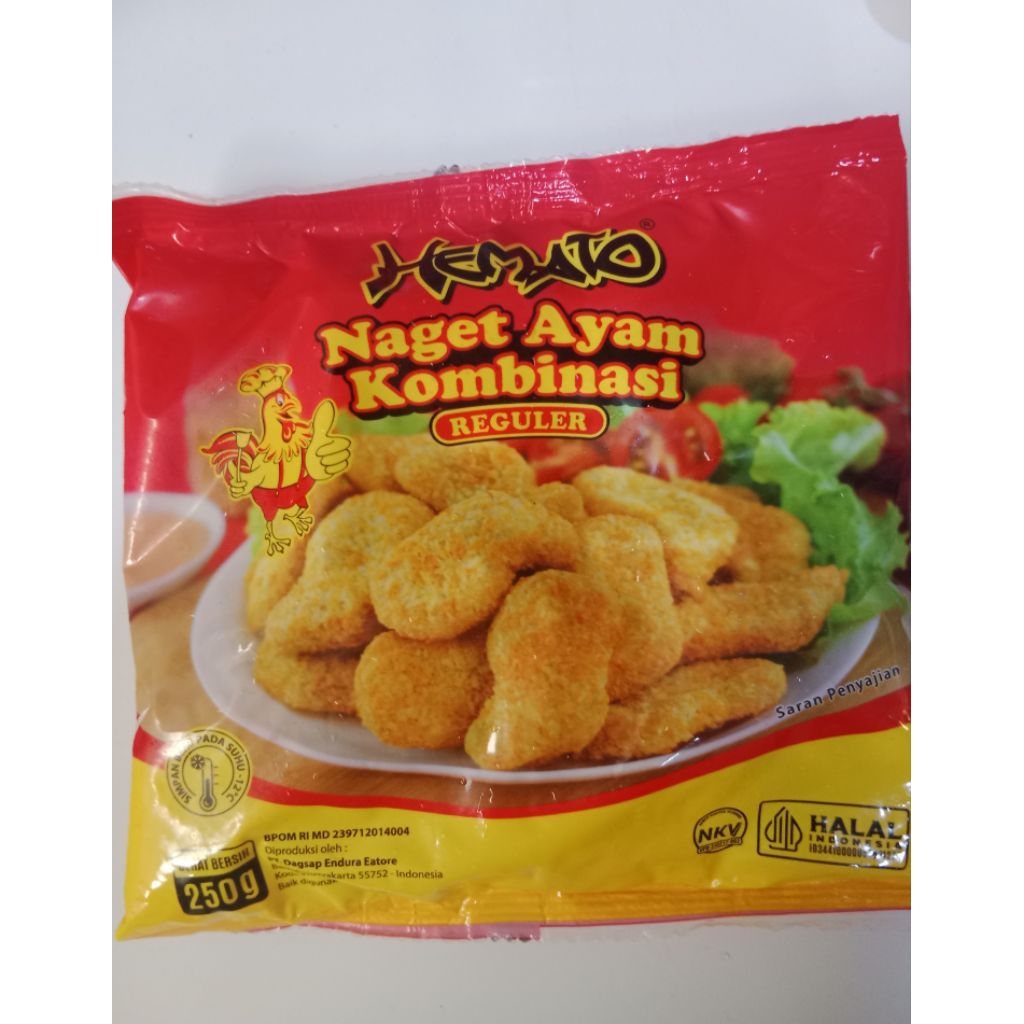 

Nugget ayam HEMATO 250gr || naget ayam kombinasi reguler 250gr