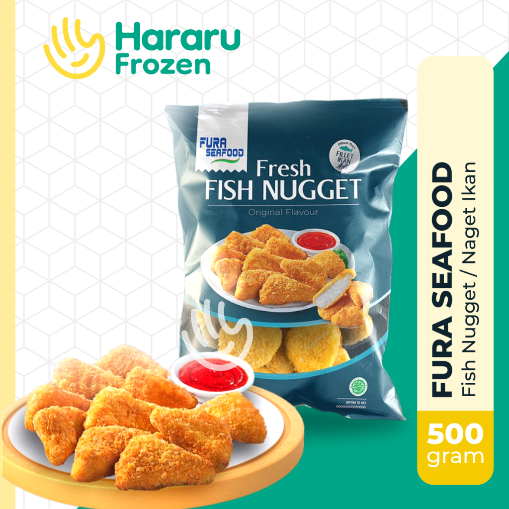 

Fura Seafood Fish Nugget Naget Ikan 500 gram