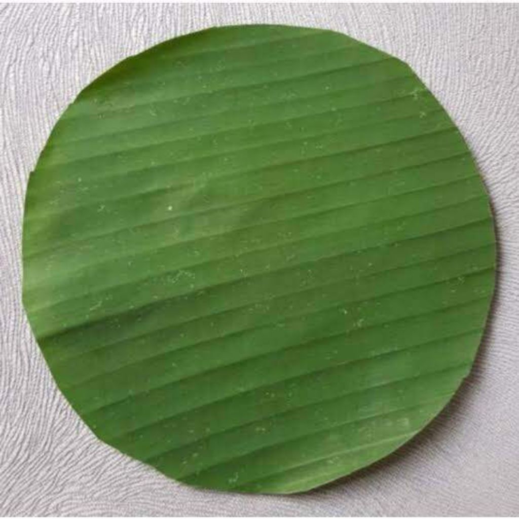 

daun pisang bulet fresh pengganti kertas nasi 1pic co 100 lembar gratis 10