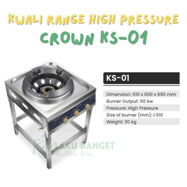 Kwali Range High Pressure CROWN KS-01 / Kompor Kwali Tekanan Tinggi CROWN KS 01 / CROWN KS01 Garansi