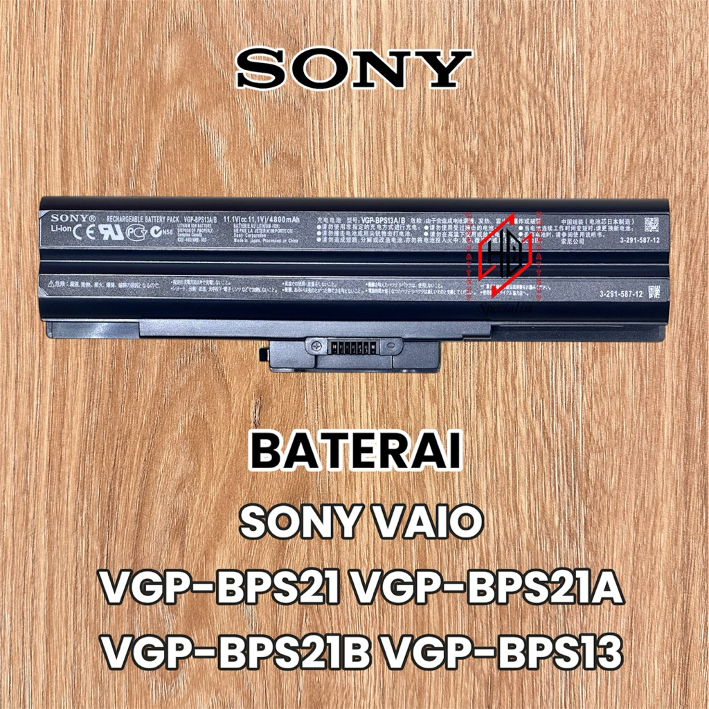 Baterai Original Sony Vaio : VGP-BPS21 VGP-BPS21A VGP-BPS21B VGP-BPL21 VGP-BPL13 VGP-BPS13 VGP-BPS13