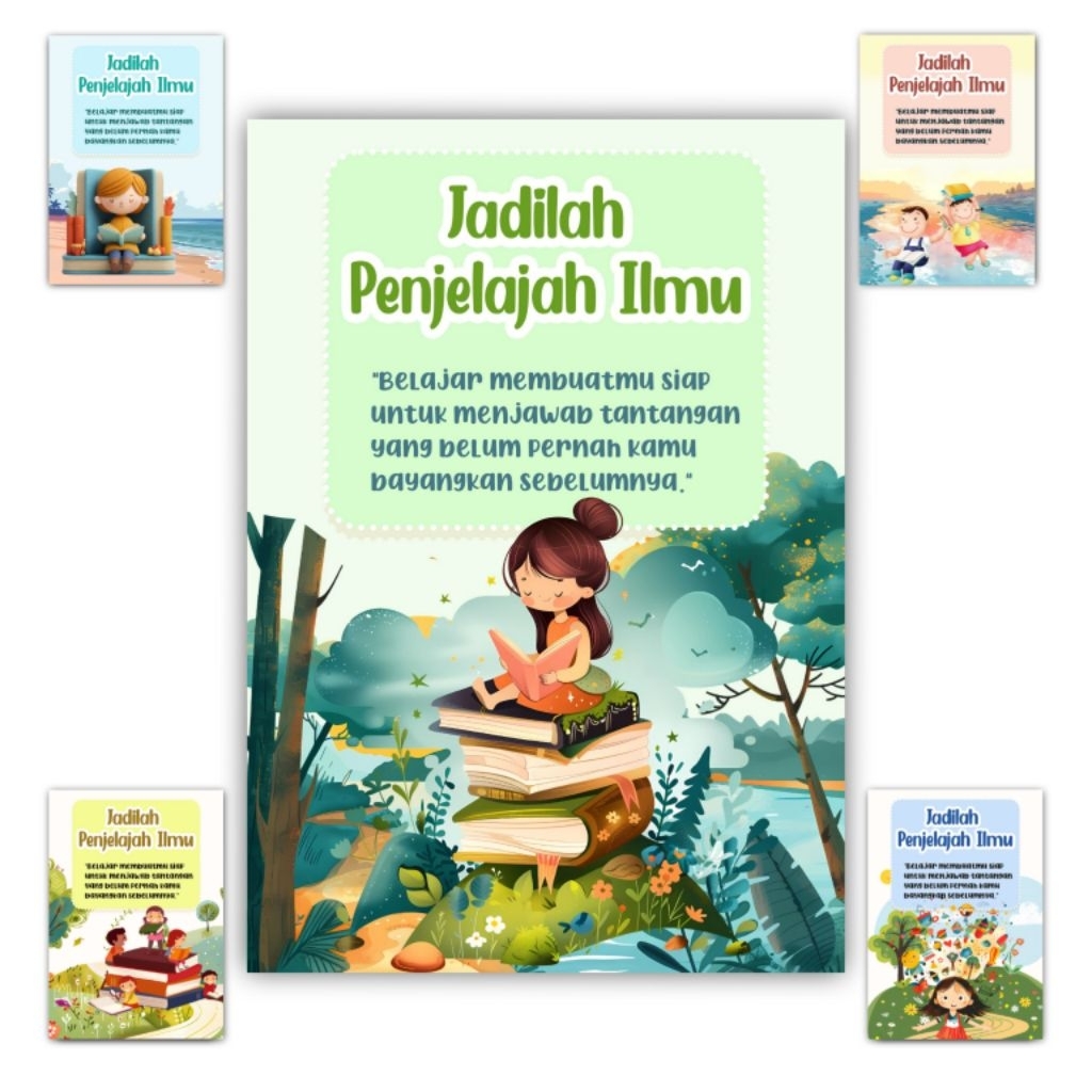 Hiasan dinding Quotes JADILAH PENJELAJAH ILMU Size 20x14 cm Poster dinding kata kata motivasi sekola