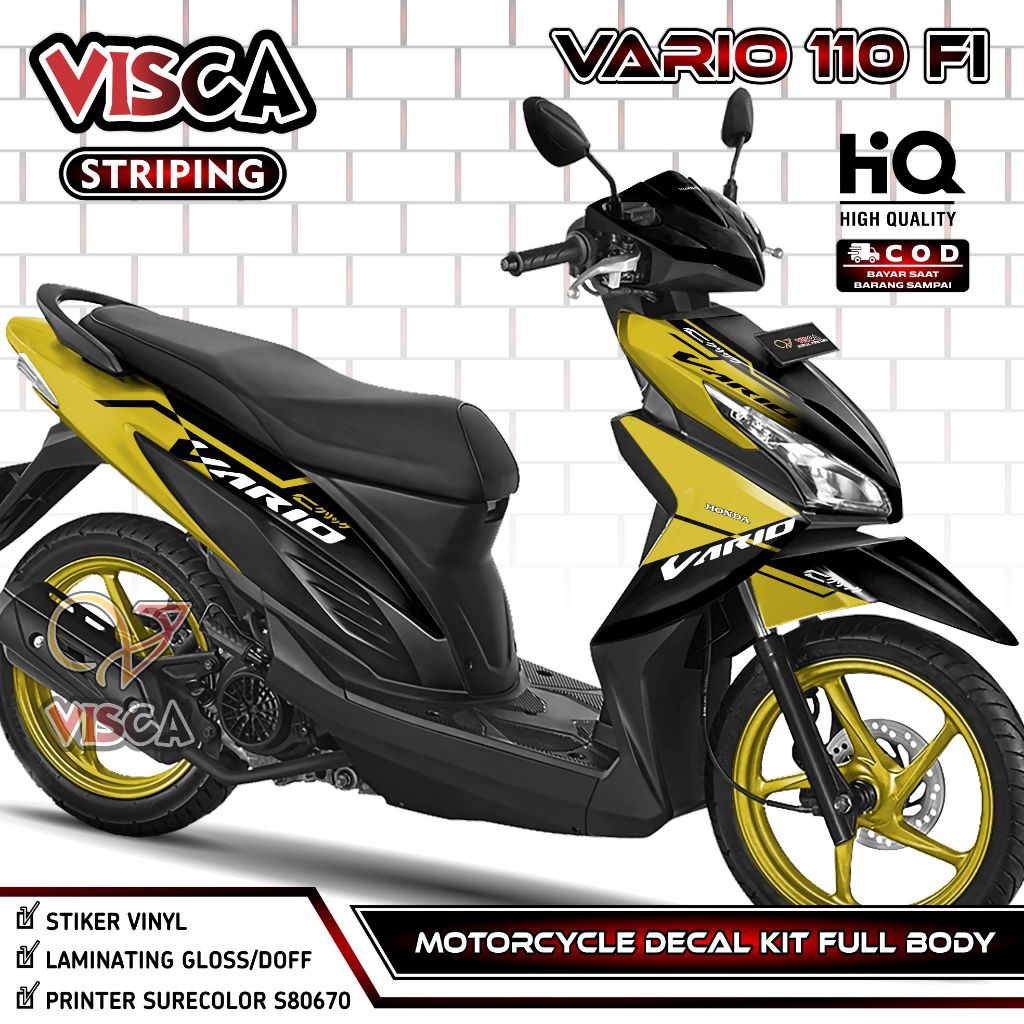 Decal Vario 110 Fi Full Body – Stiker Vario 110 Fi LED Full Body – Dekal Vario 110 LED – Striping Va