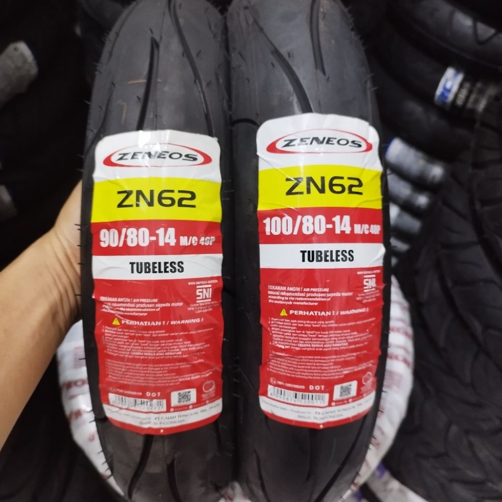 BAN ZENEOS 90/80-14, 100/80-14 ORIGINAL 100% + pentil