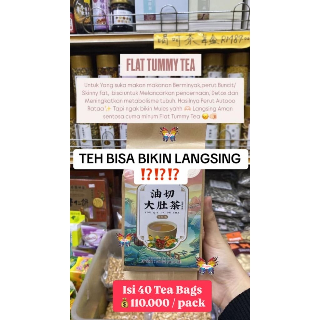 

FLAT TUMMY TEA HERBAL CHENGWOH