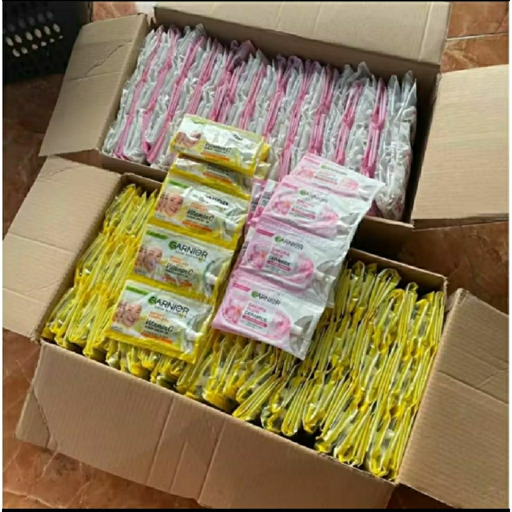 Garnier serum sachet 1renteng isi 12pcs