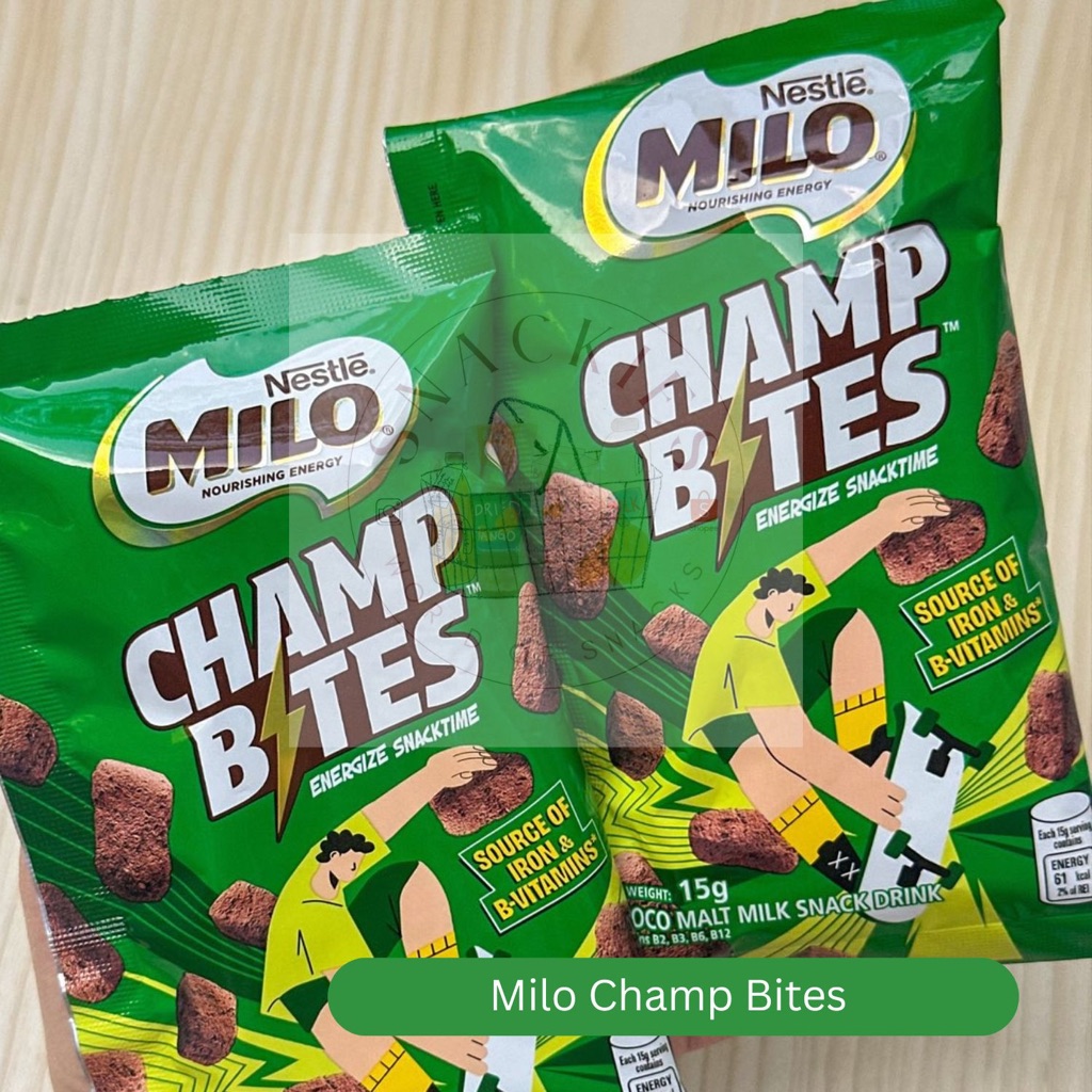 

Nestle MILO Champ Bites (Ready, blm ada di indo)