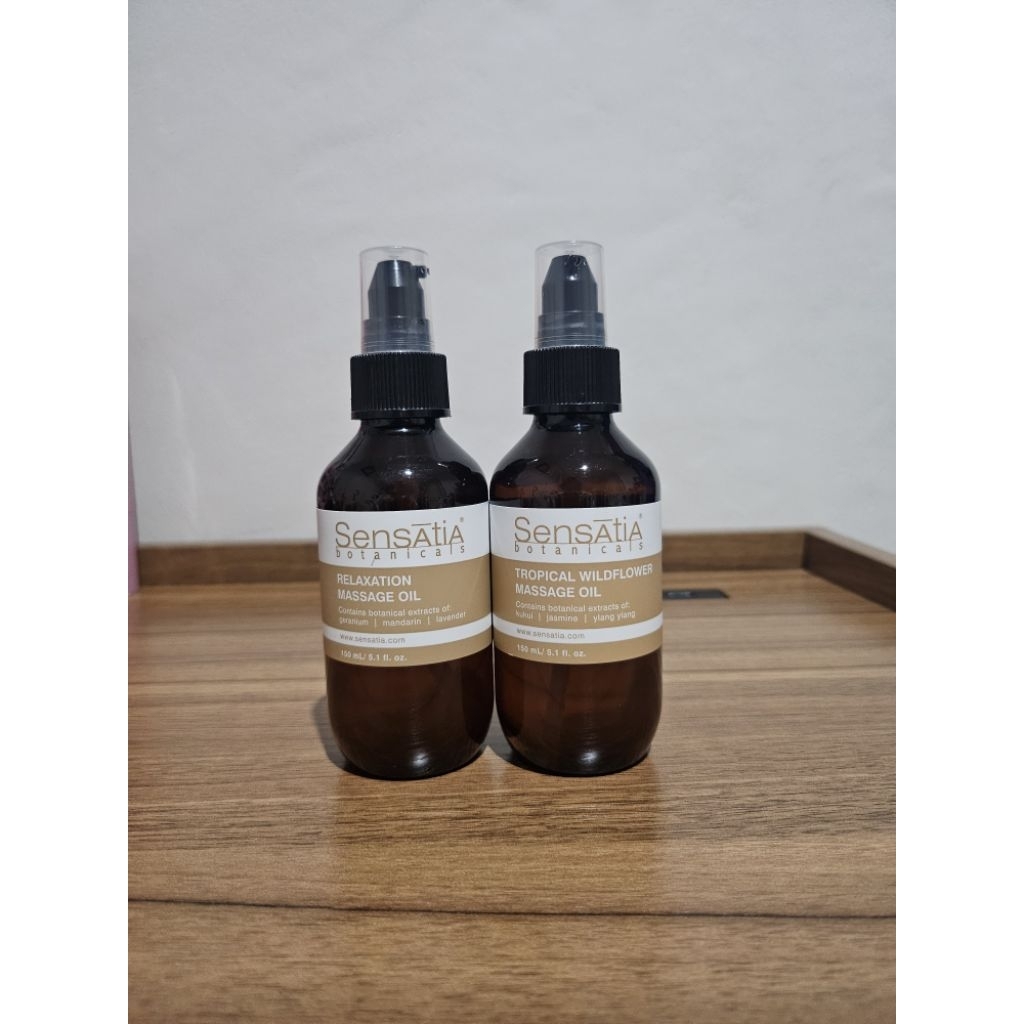(preloved) Sensatia Botanicals Massage Essential Oil - minyak untuk pijat seluruh tubuh - expired