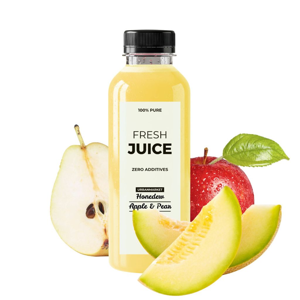 

Jus Apel Melon Pear Segar Cold Pressed 1000 ml – 100% Buah Asli, Murni Tanpa Gula Tambahan