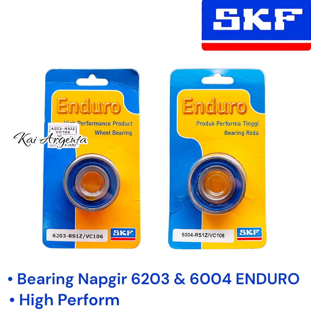 Bearing Laher 6203 & 6004 RS1Z SKF Enduro High Performance - Laher 6203 & 6004 SKF Enduro