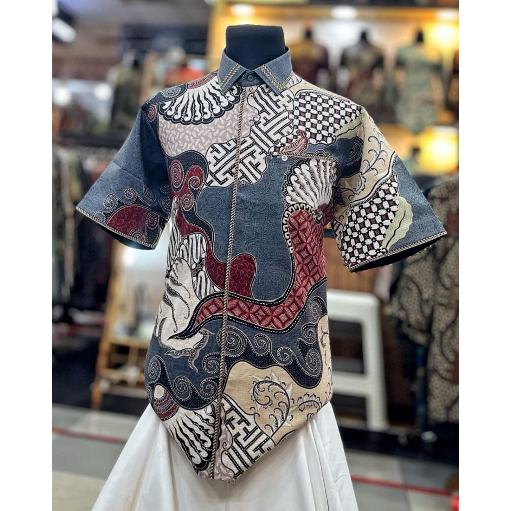 Batik Cantieq exclusive - Kawijayan Batik pria modern sutra ATBM - Batik esmud semi jas