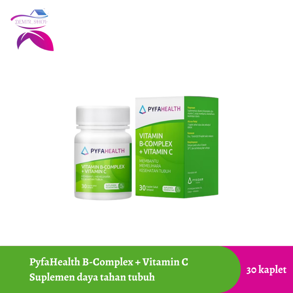 Pyfahealth Vitamin B Complex + Vitamin C / Suplemen Daya Tahan Tubuh