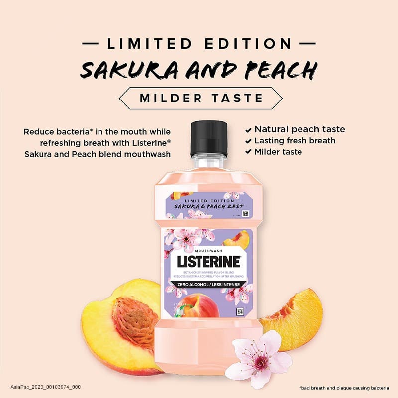 

LISTERINE MW SAKURA & PEACH ZERO 250ML