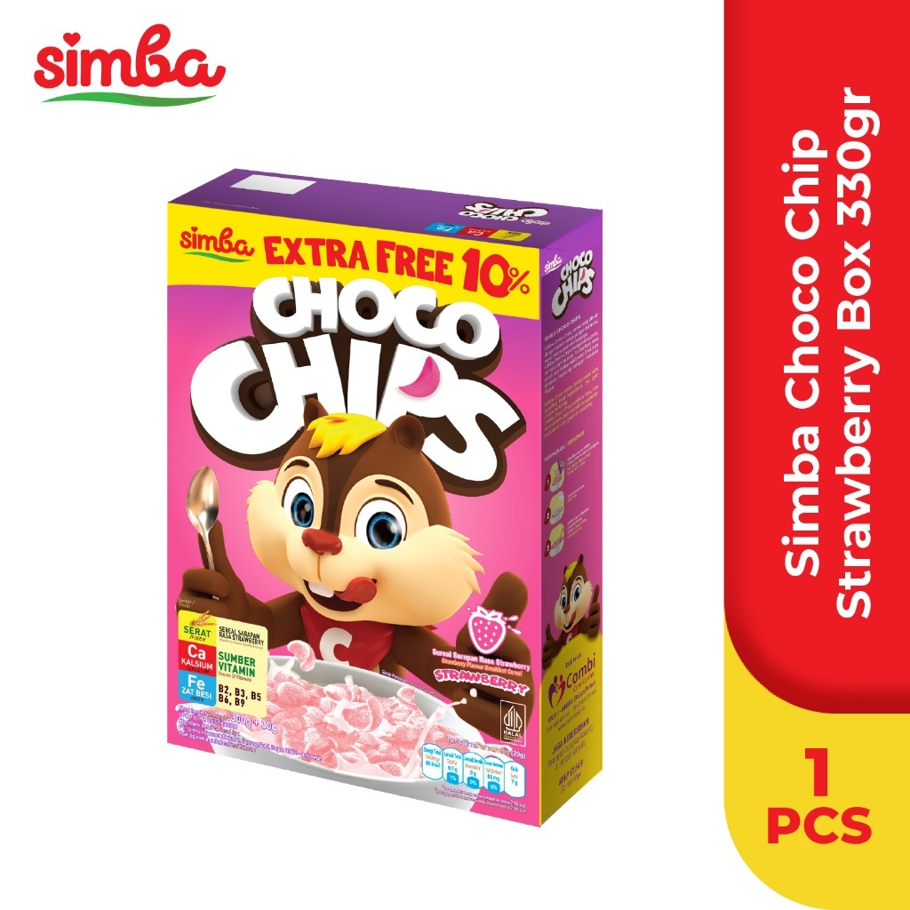 

SIMBA CHOCOCHIPS STRAWBERRY KTK 300G