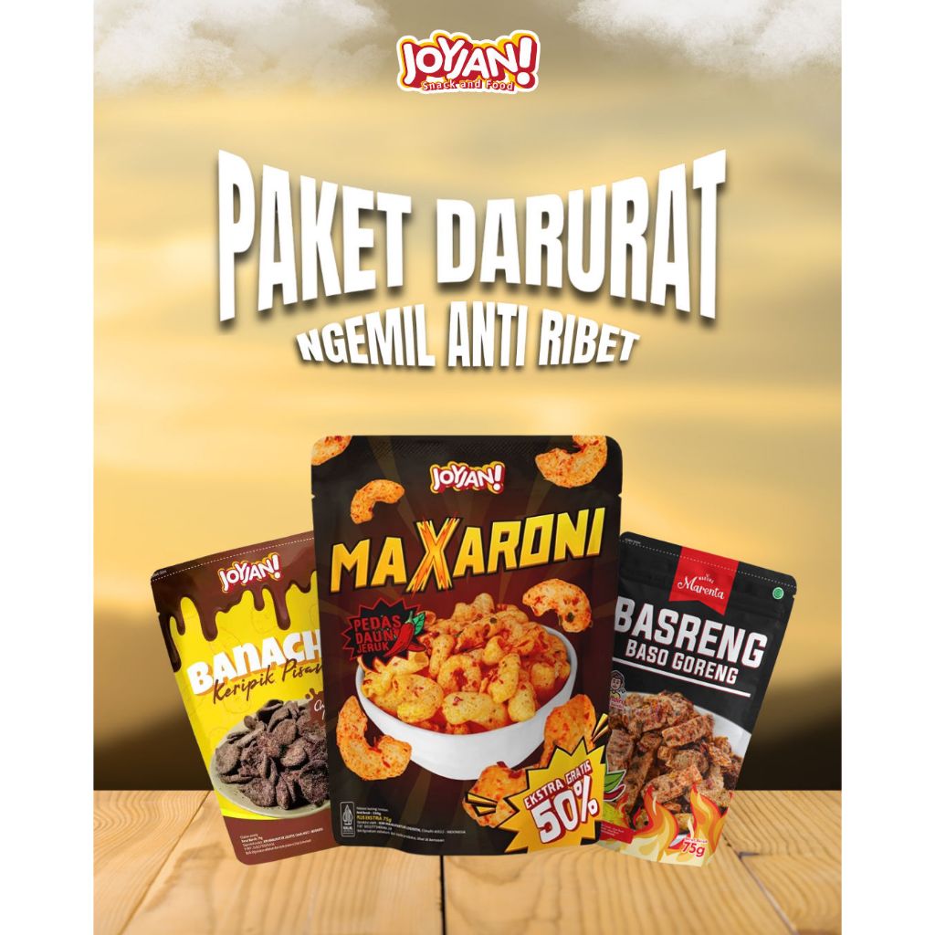 

PAKET DARURAT Ngemil Anti Ribet Maxaroni Banacho Basreng Solusi Laper Viral Tengah Malem