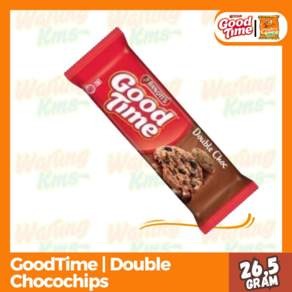 

Good Time Double Chocochips Biskuit Cokelat @26,5g