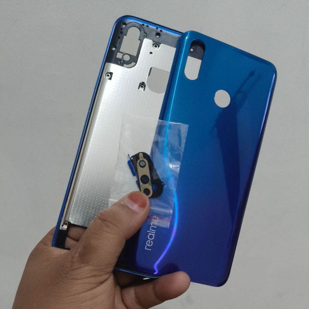 kesing housing casing realme 3 pro bezel + backdoor