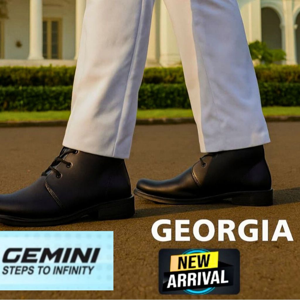 Sepatu boot formal pria terbaru 2025 gemini Georgia cocok di pakai untuk pekerja kantoran
