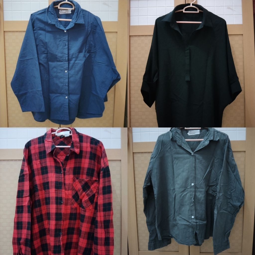 preloved kemeja lengan panjang/kemeja oversize