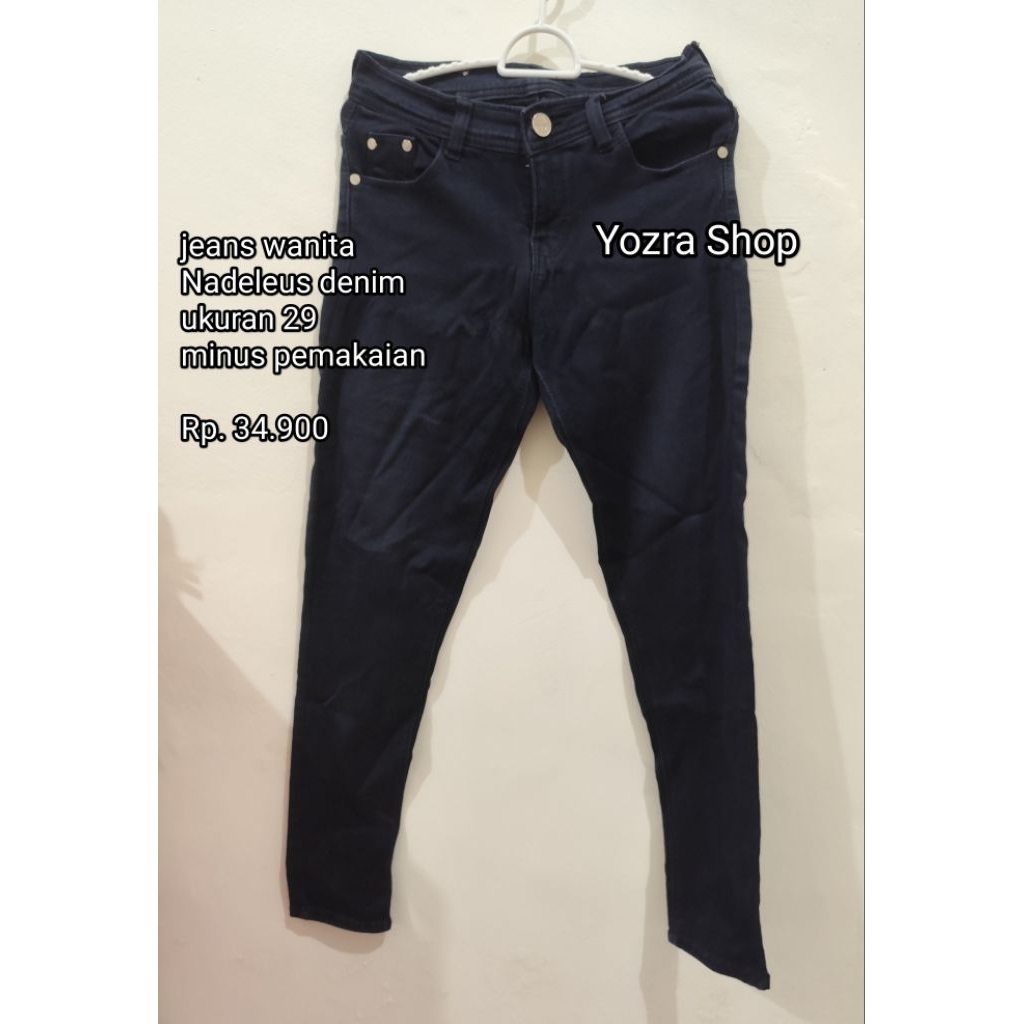 celana jeans wanita preloved Nadelus denim
