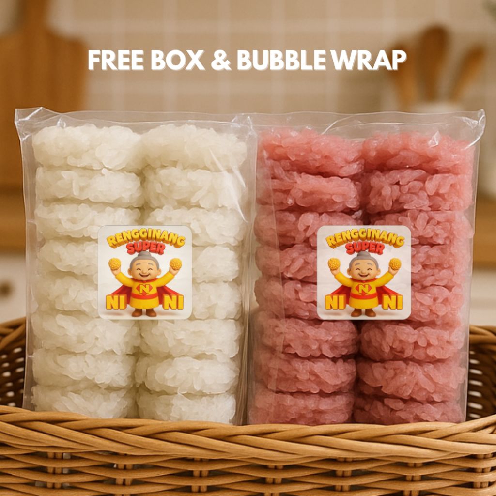 

Rengginang Mentah Premium Bandung 100% Ketan Original / Rengginang Super Nini