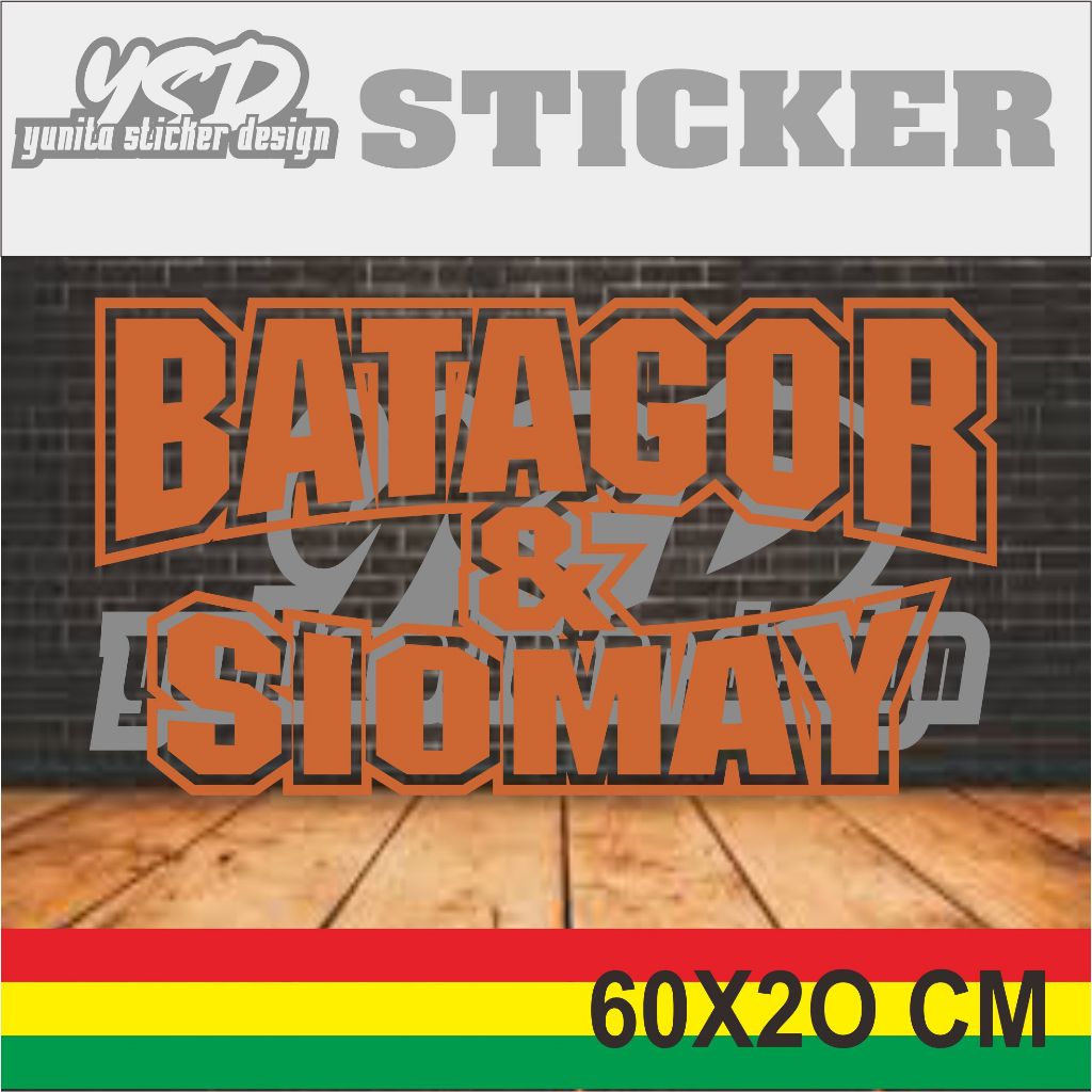 

sticker tempelan batagor dan siomay ukuran 60x20 cm mudah dipasang