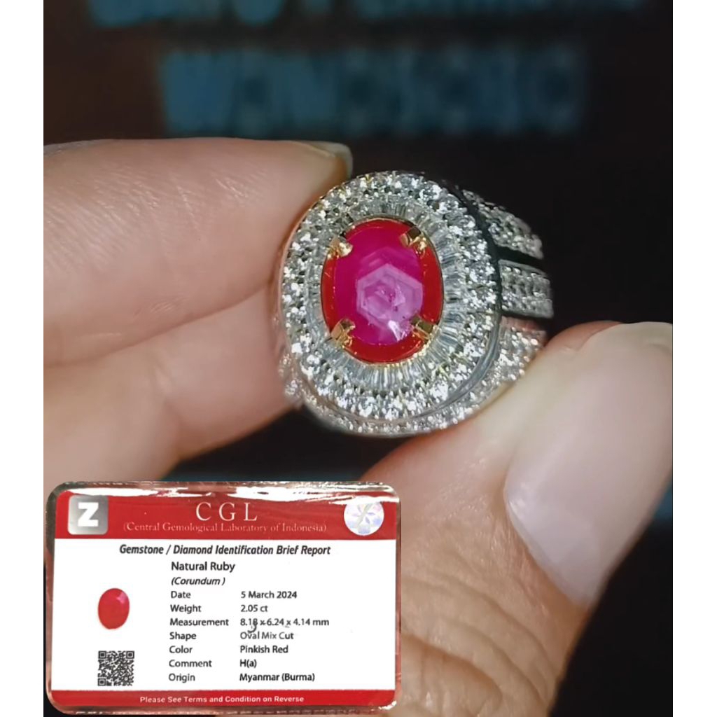 Natural Ruby Burma Serat Fatwa