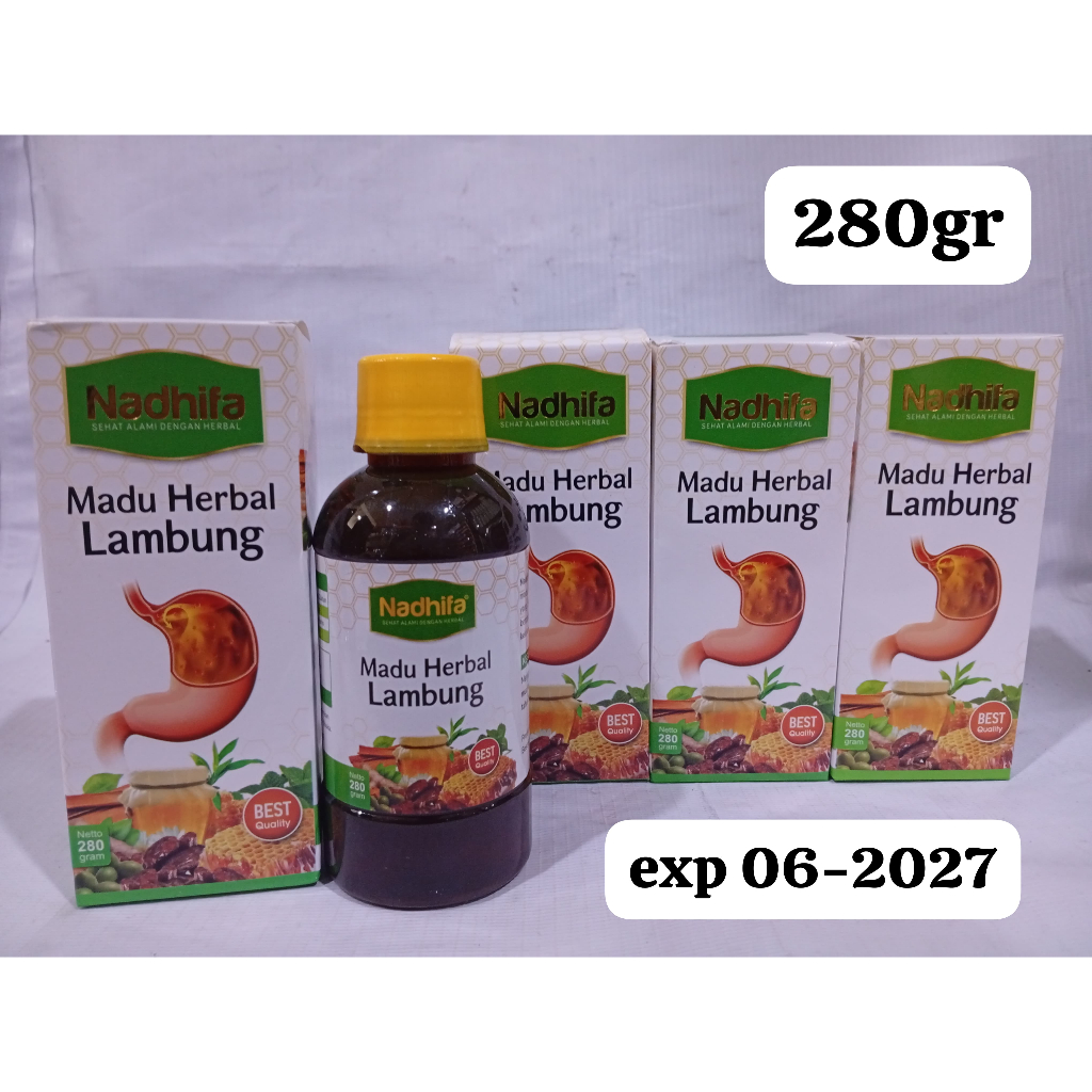 

Madu Herbal Lambung NADHIFA 280gr Madu Sehat Lambung Spesialis Maag Termurah