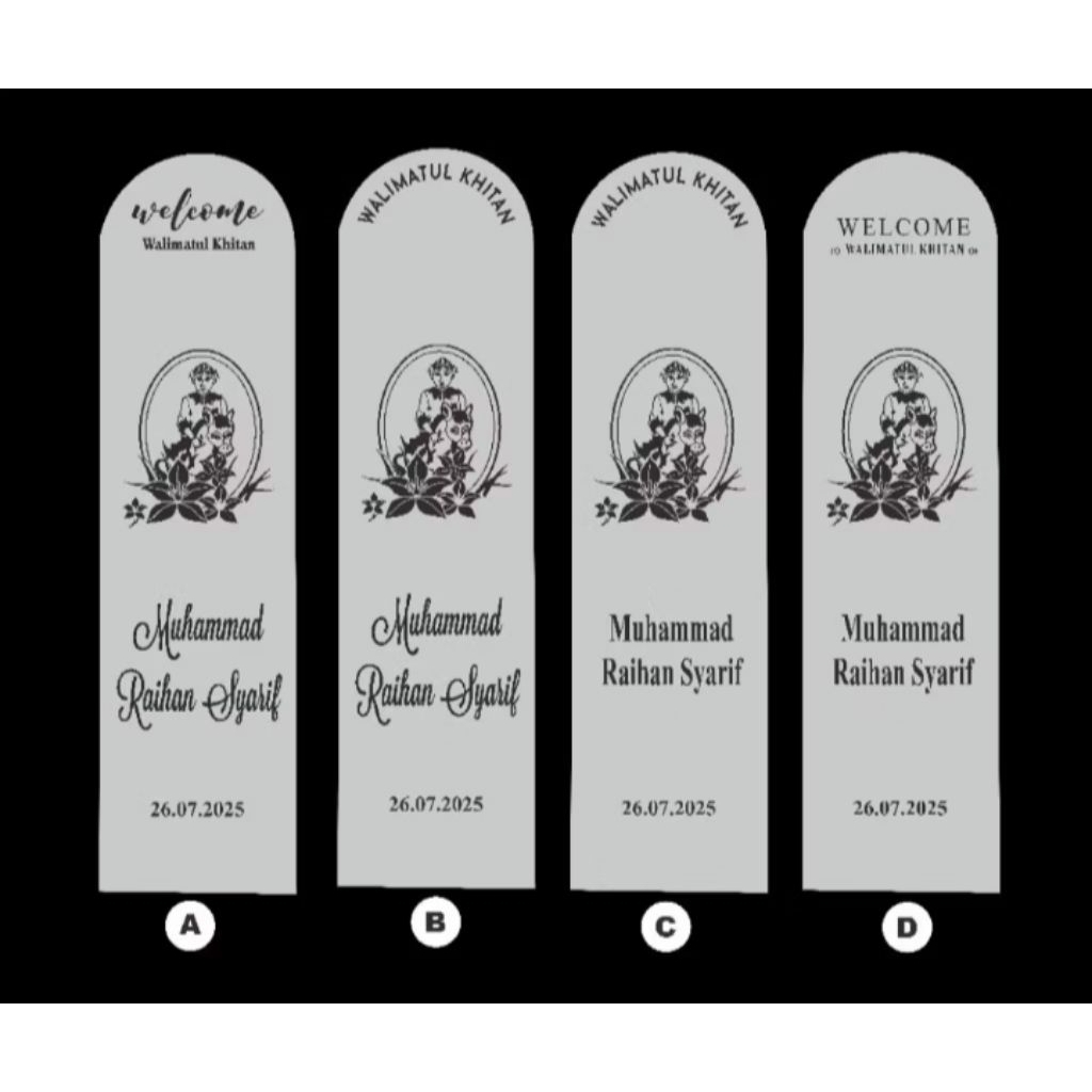 

stiker custom khitanan/walimatul khitan