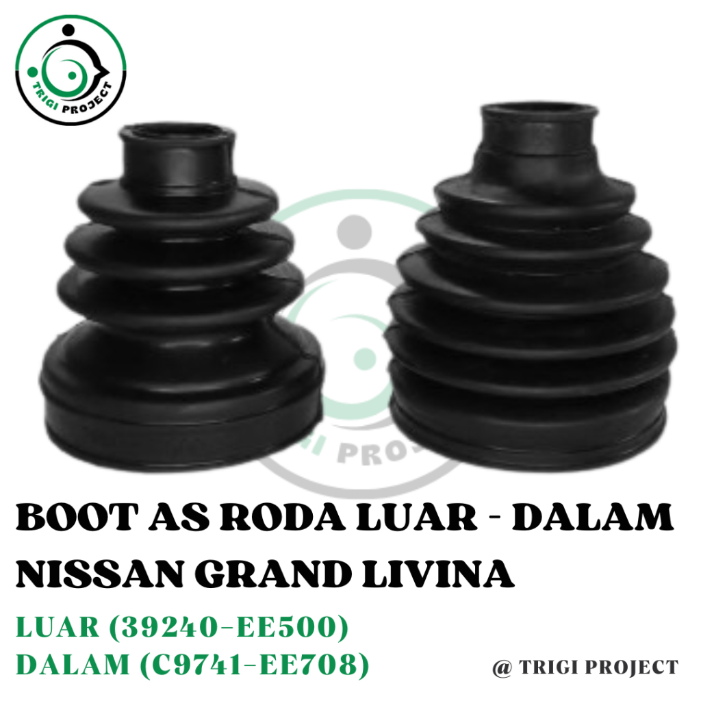 Karet Boot As Roda Cv Joint Luar - Dalam Mobil Nissan Grand Livina | Oem Premium - High Quality