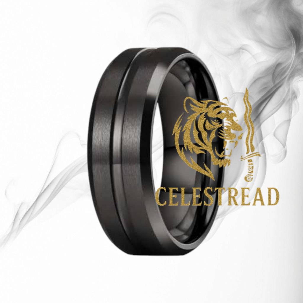Promo Cincin Besi Hitam titanium Alkaromah