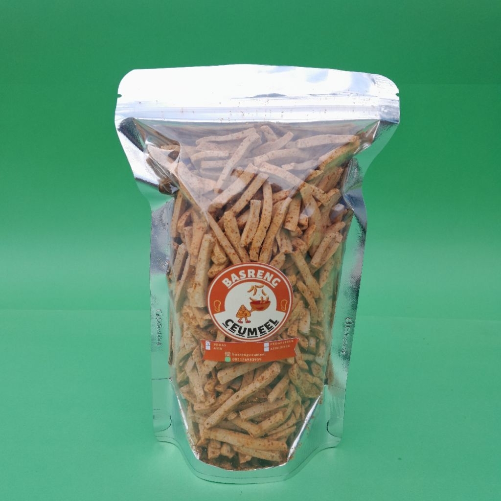 

CEMILAN VIRAL KERIPIK BASRENG CEUMEEL ORIGINAL & ORIGINAL DAUN JERUK GURIH RENYAH 250 GRAM