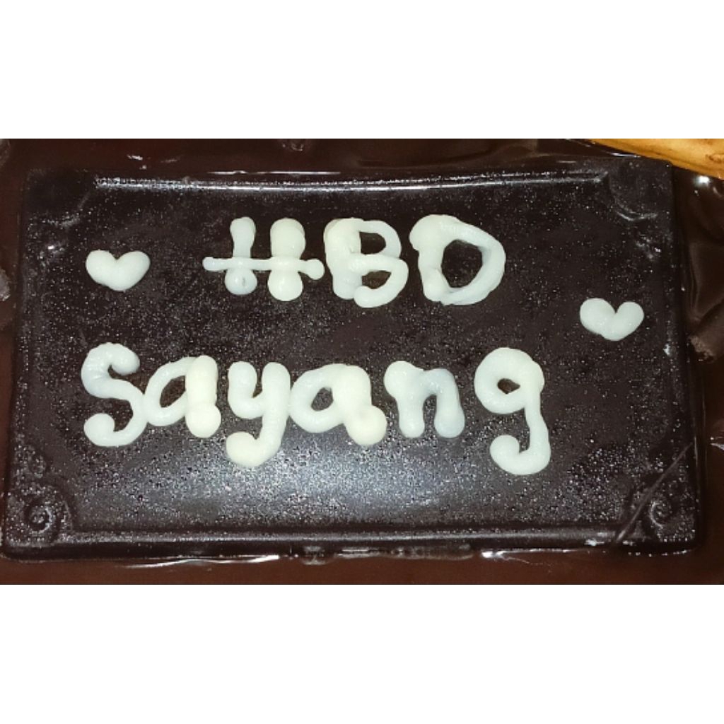 

papan coklat ucapan bolu
