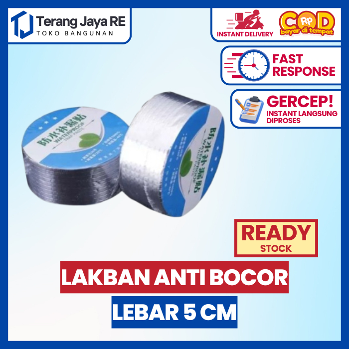 Lakban Anti Bocor /  Lakban aluminium foil tahan air bocor