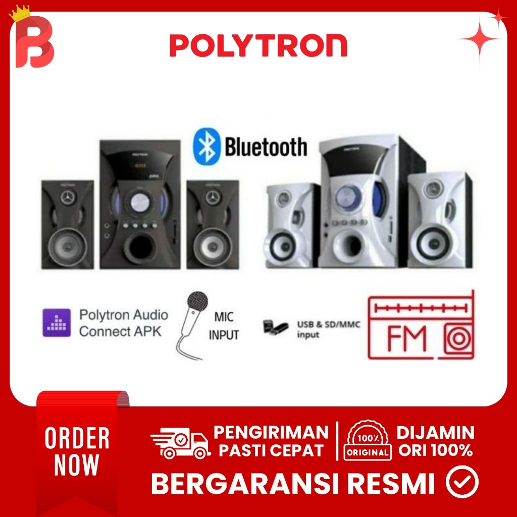 badgePOLYTRON Speaker Bluetooth PMA 9527 RADIO FM PMA9527 / PMA 9527