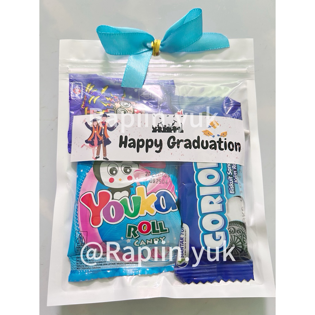 

Mini gift snack / mini hampers / freebies ulang tahun wisuda (Free sticker) [MINIMAL ORDER 5pcs]