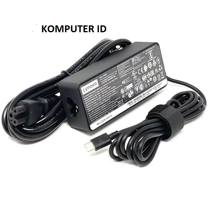 Adaptor Charger Lenovo Type C USB C 20V 3.25A 15V 3A 12V 3A 9V 2A 5V 2A 5A10K78736 ADLX65CLGC2A L590