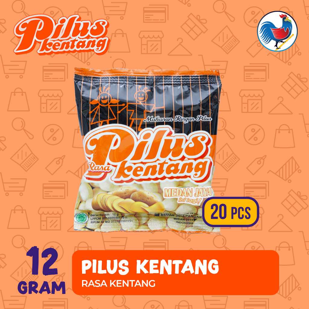 

Pilus Kentang (1 pack/20 bungkus) 12 Gram