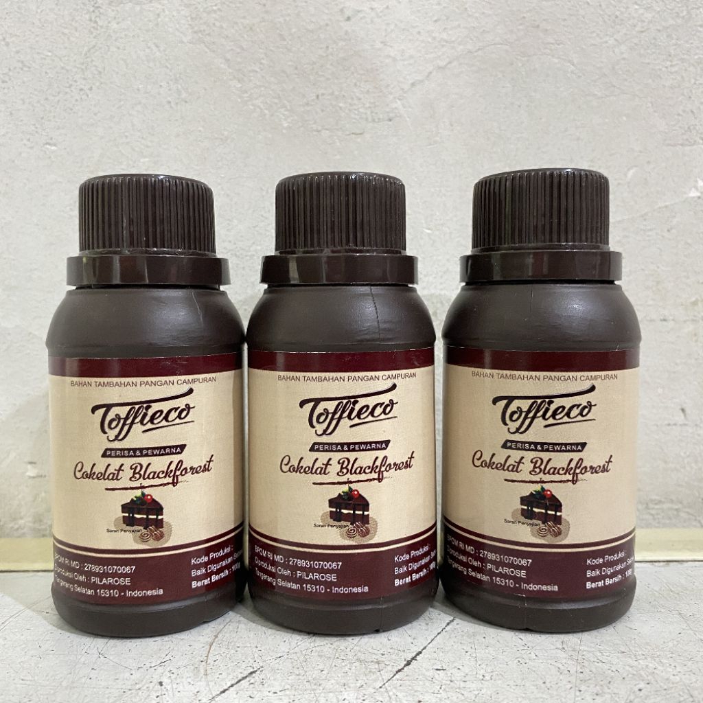 

Toffieco perisa COKELAT BLACKFOREST dan pewarna 100 ml | toffieco pasta cokelat blackforest