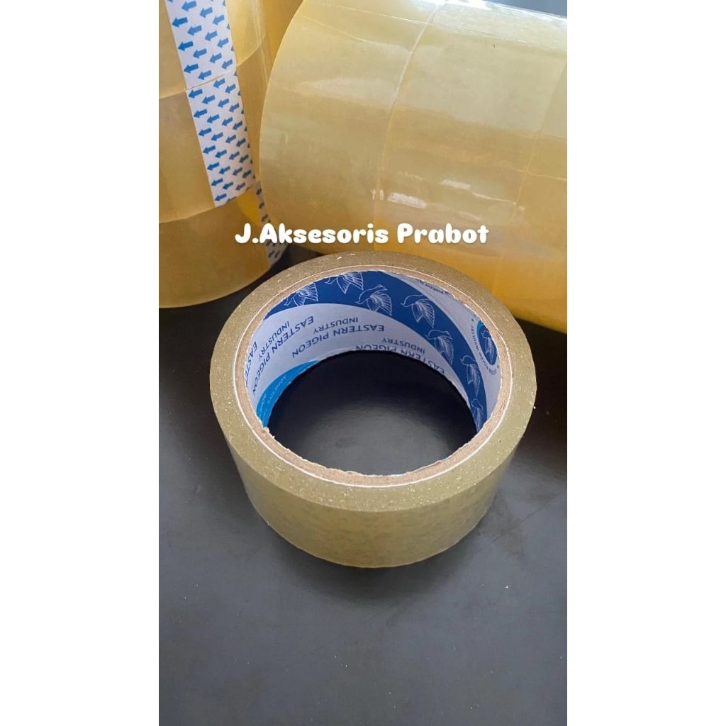 

LAKBAN BENING EASTERN PIGEON 45MMX85YARD/OPP TAPE 2INCH/ISOLASI/LAKBAN