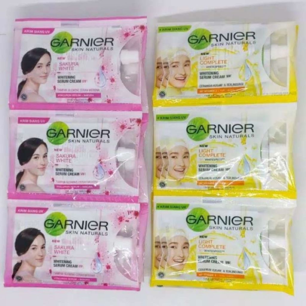 (1 RENTENG) GARNIER CREAM SACHET KUNING|| SAKURA 7GR