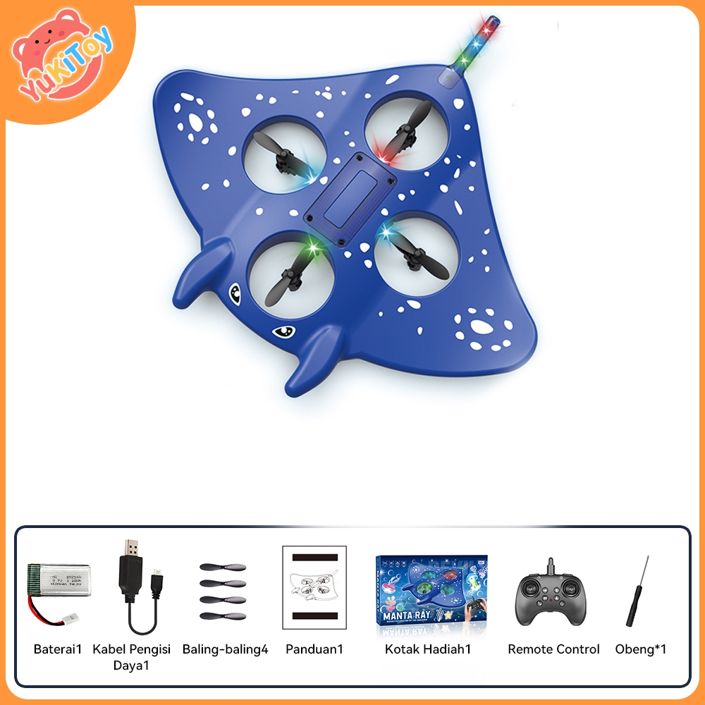 Rc Pesawat Terbang Mainan Ikan Pari Remote Control Mainan Airplane Foam Pesawat 2.4GHz Remote Contro